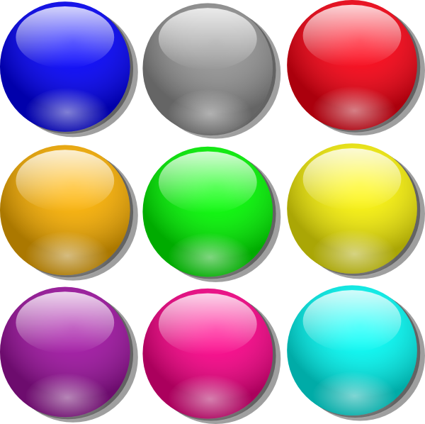 600x598 Game Marbles Clip Art