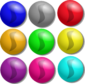 300x295 Game Marbles Dots Clip Art