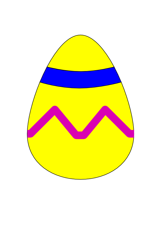 555x782 Clip Art Easter Egg Yellow Easter Scallywag