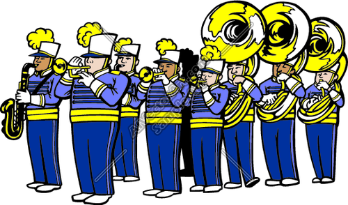 500x294 School Band Clip Art Mrchband07v4clr Clipart And Vectorart Sports