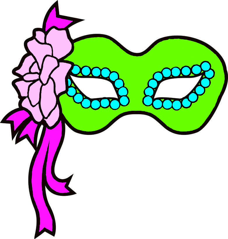 782x820 Mardi Gras Beads Clipart