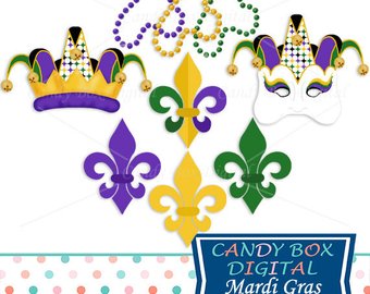340x270 Cute Mardi Gras Clip Art Digital Graphics Png Carnival