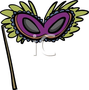 344x350 Colorful Masquerade Masks Clip Art