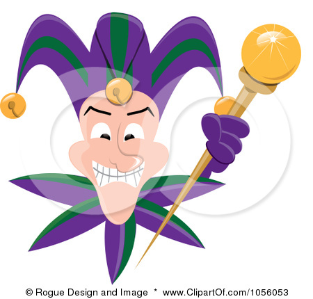 450x430 Mardi Gras Jester Clipart