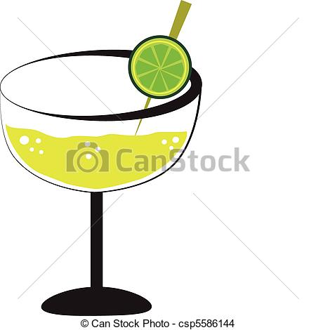 450x470 Margarita Alcohol Drink With Lime Eps Vector