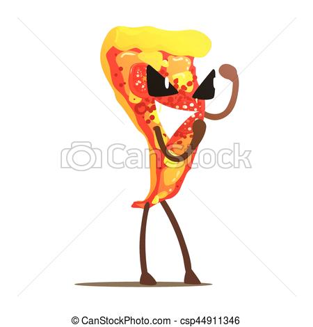 450x470 Margarita Pizza Slice Street Fighter, Fast Food Bad Guy Eps