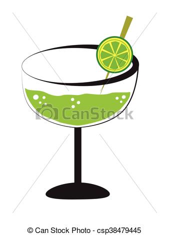 338x470 Margarita With Lime Eps Vector