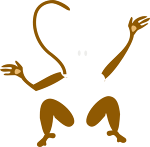 300x294 Monkey Legs And Arms Clip Art