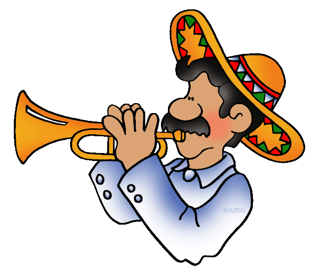 648x551 Mexico Clip Art By Phillip Martin, Mariachi Trumpeter