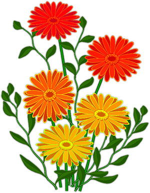 300x386 Marigold Clipart Animated