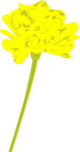 156x296 Yellow Marigold Clip Art