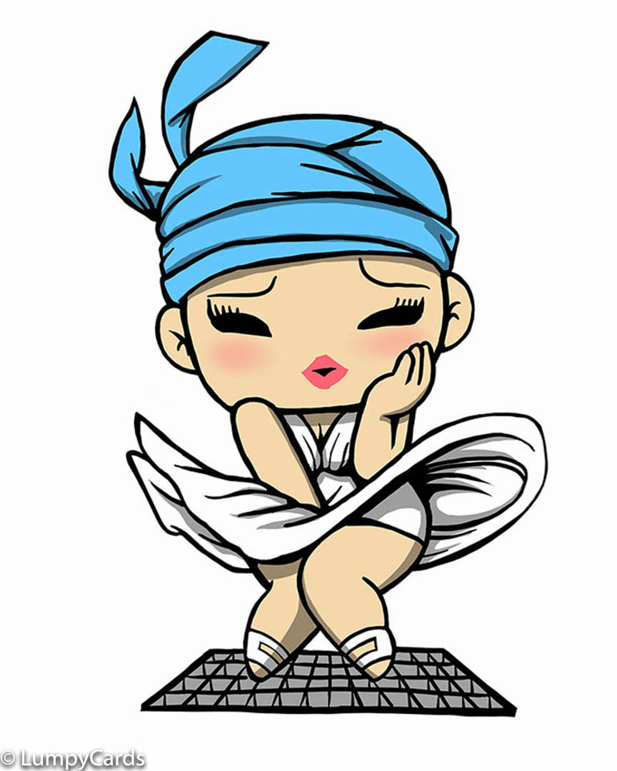 864x1080 Looking Good Cancer Patient Greeting Card, Marilyn Monroe Style