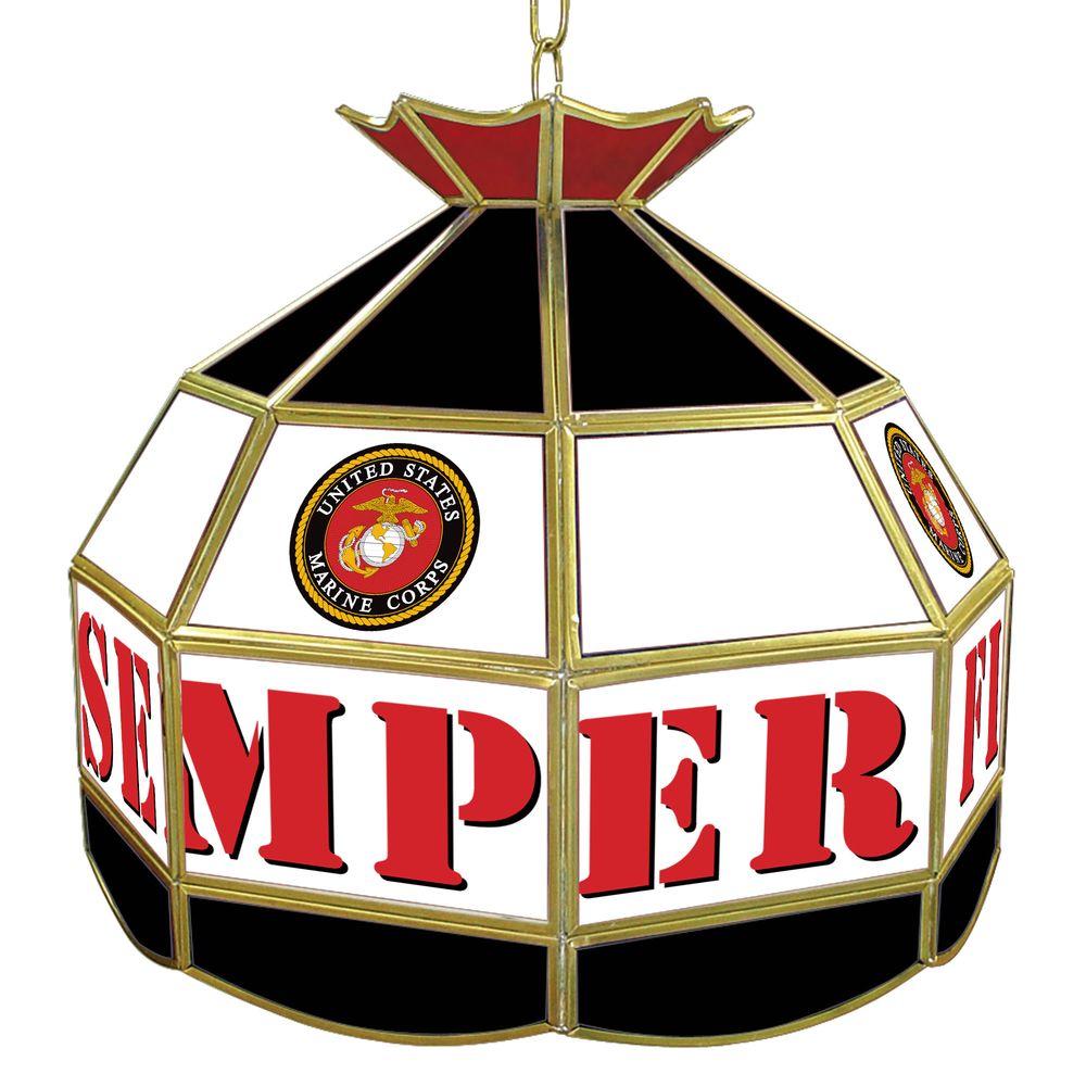 1000x1000 Trademark Global United States Marine Corps 16 In. Gold Hanging