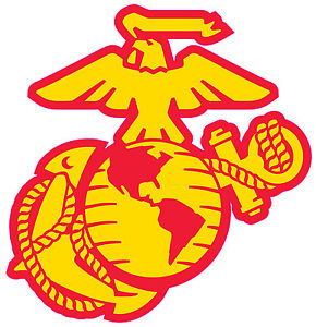 290x300 Eagle Globe Anchor Usmc Marine Corps Full Color Car Decal Sticker