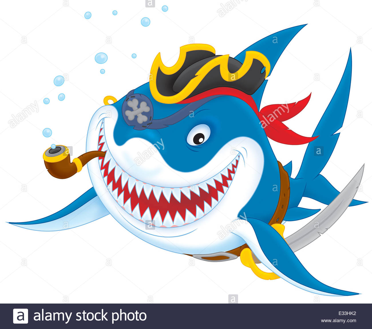 1300x1150 Shark Pirate Stock Photo 70765158
