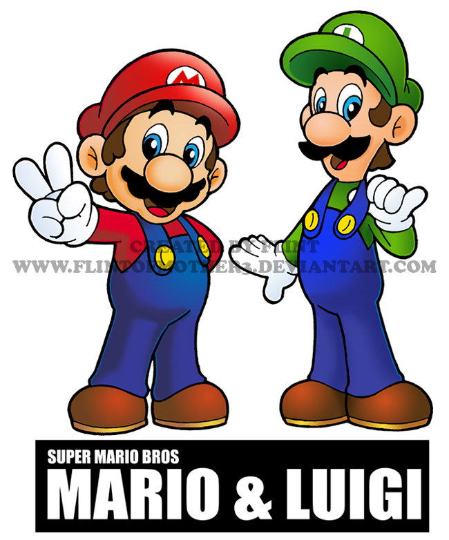 650x782 Super Mario Bros Mario And Luigi By Flintofmother3