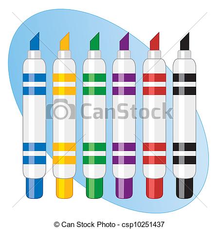 450x470 Felt Tip Marker Pens For Back To School, Home, Office, Vectors