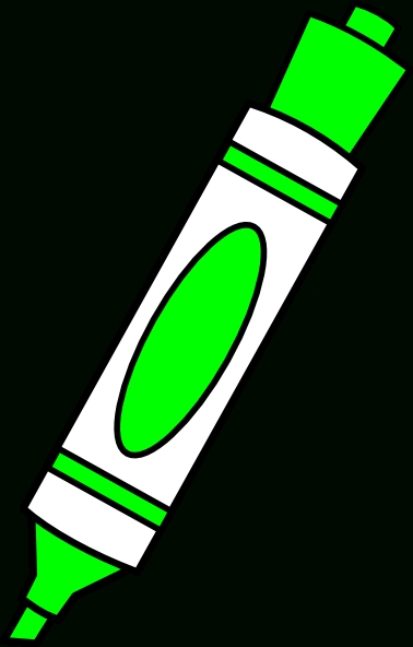 378x592 Green Color Marker Clip Art At Clker Vector Clip Art Online