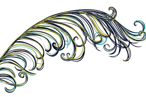 580x386 Feather Abstract Border Clipart