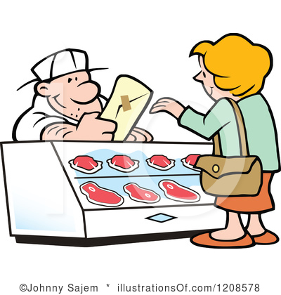 400x420 Meat Market Clipart