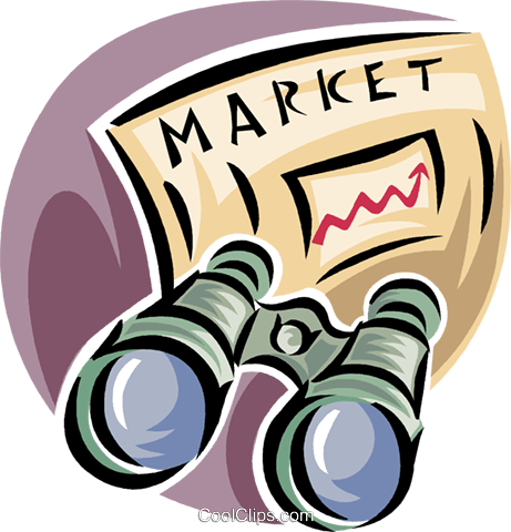 461x480 Stock Market Outlook Royalty Free Vector Clip Art Illustration