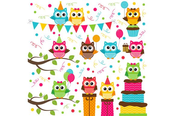 580x386 Digital Owl Party Clip Art Owl Parties, Clip Art And Owl