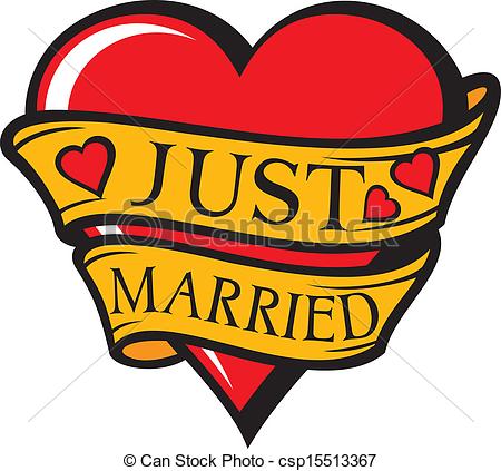 450x423 Just Married Sign Vector Clipart Royalty Free. 3,634 Just Married