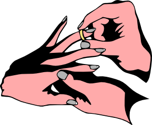300x246 Wear Wedding Ring Colored Clip Art