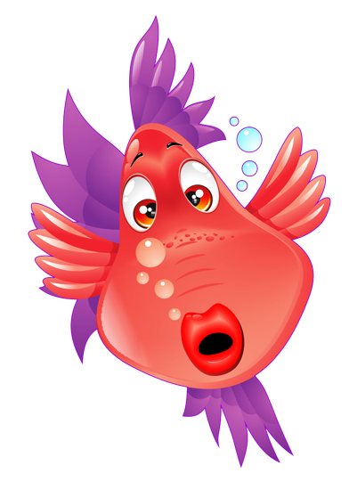 392x550 Fundo Do Mar Crafts Clip Art, Fish And Rock Painting