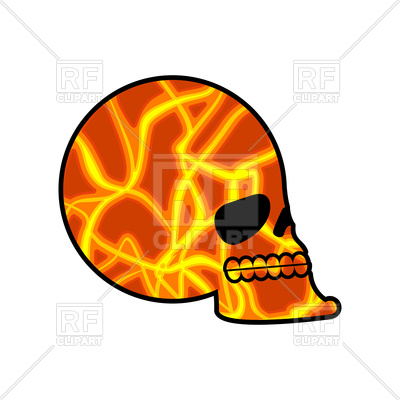 400x400 Skull Texture Mars Royalty Free Vector Clip Art Image