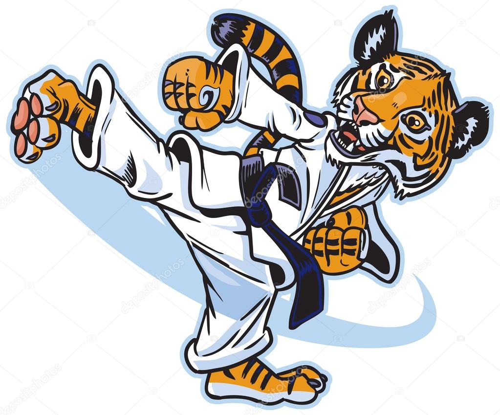 1023x849 Tigres Clipart Karate