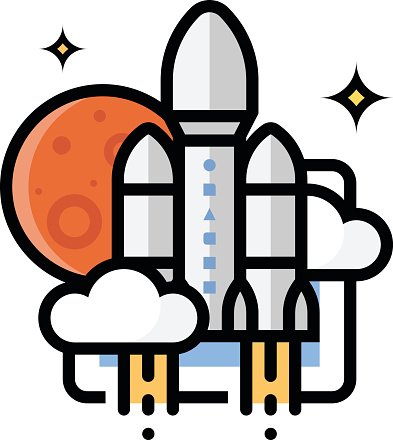 393x440 Mars Mission Launch Premium Clipart