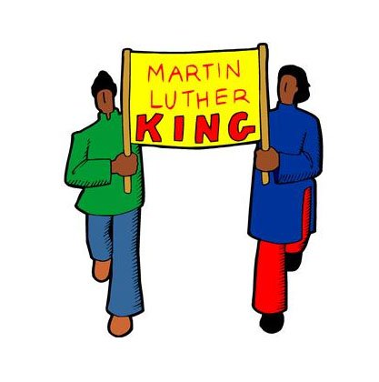 417x420 Simple Martin Luther King Jr Clipart
