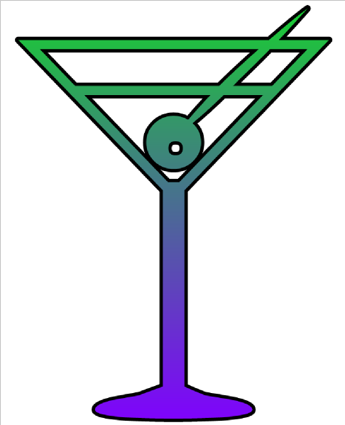 486x599 Martini Glass Cutout Clip Art
