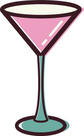 279x450 Pink Martini Glass Clipart