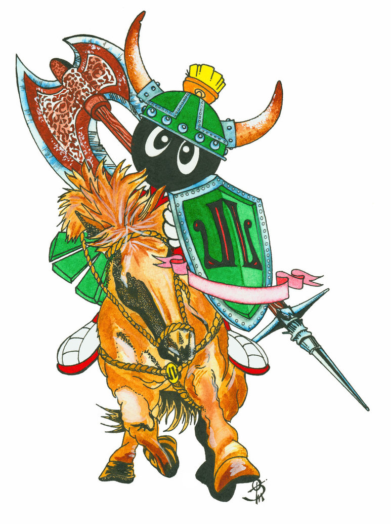 773x1034 Marvin The Martian As A Viking By Water Illustrator