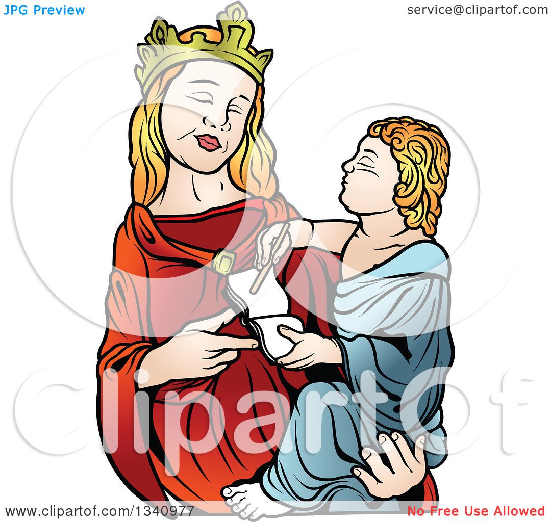 1080x1024 Clipart Of A Virgin Mary Holding Baby Jesus