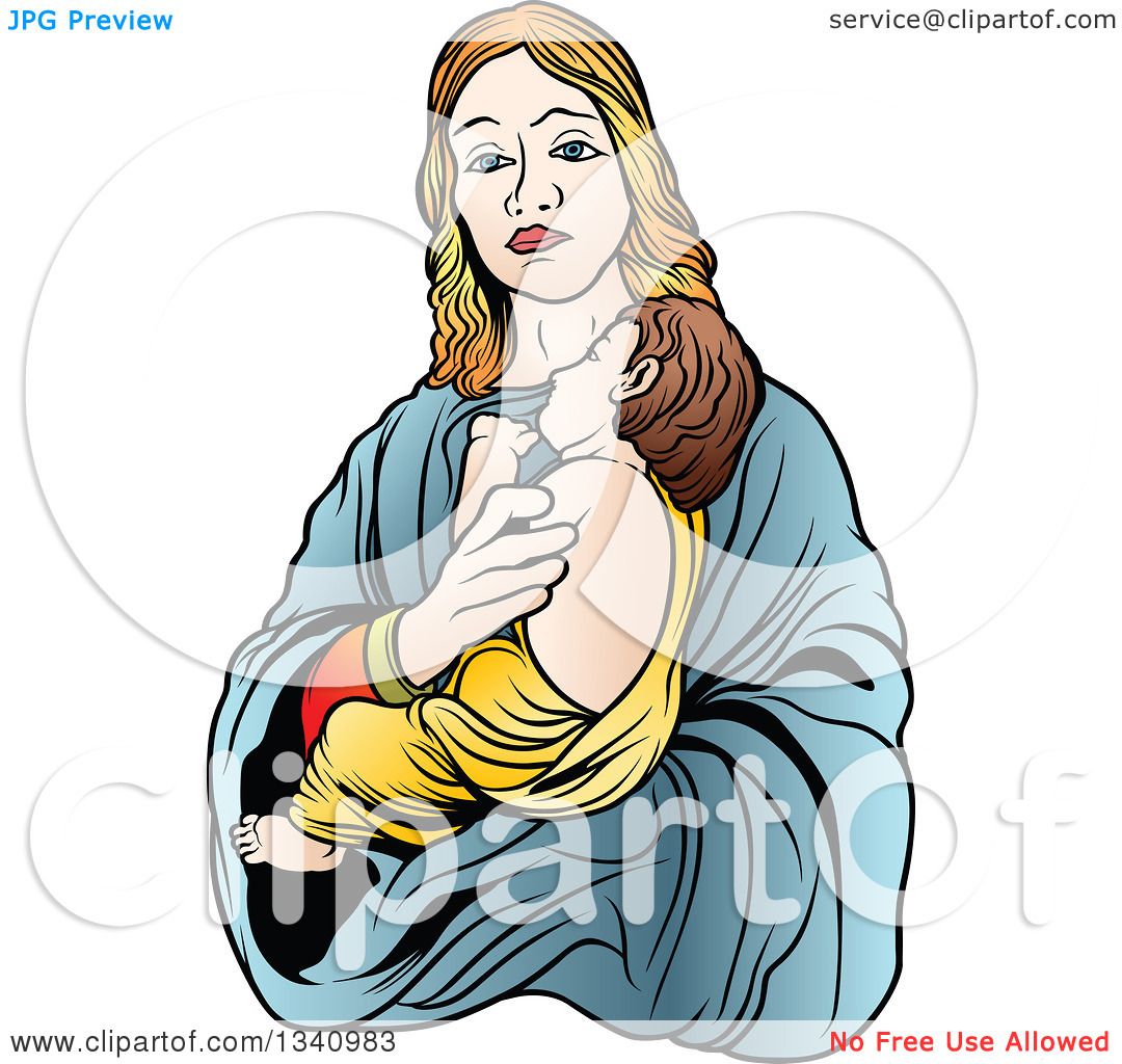 1080x1024 Clipart Of A Virgin Mary Holding Baby Jesus 3