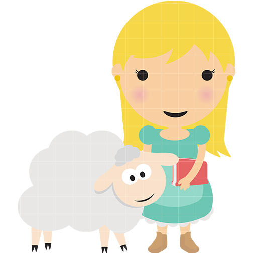504x504 Mary Had Little Lamb Clipart