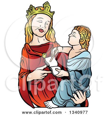 450x470 Royalty Free (Rf) Clipart Of Mary Mother Of Jesus, Illustrations