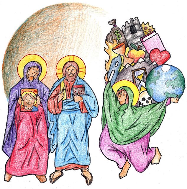 634x640 Waiting For Jesus Like Mary Clipart