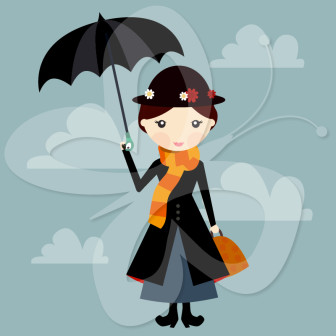 336x336 Nanny. Mary Poppins Clip Art Clipart Panda
