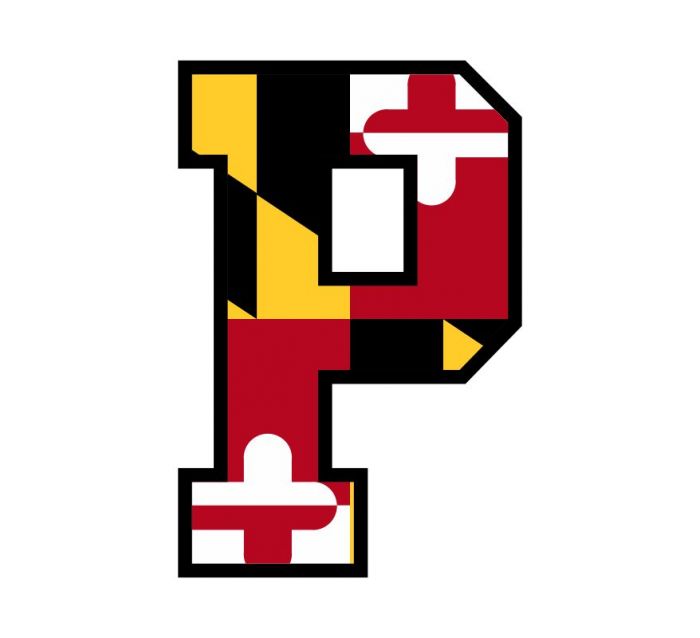 700x638 Maryland Flag Letter P Decal
