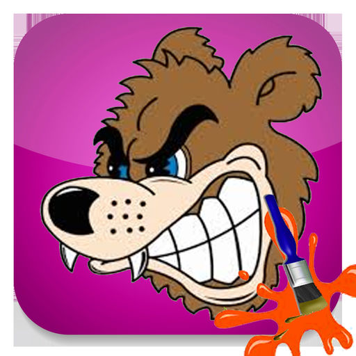 512x512 Total Masha Bear Coloring Book