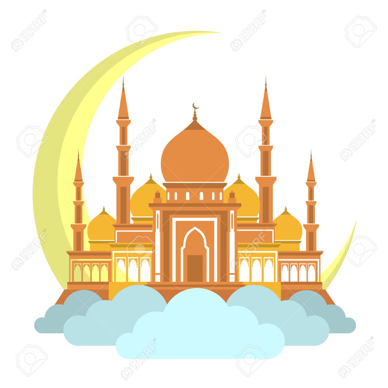 1300x1300 Clipart Of Mosque Images On Page 0 Yanhe Clip Art