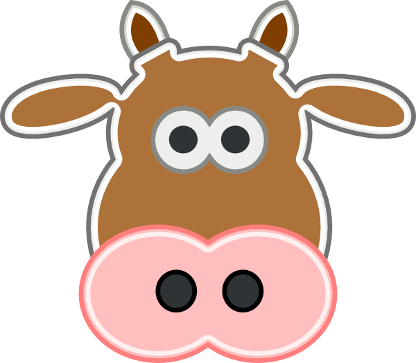 600x524 Cow Mask Clipart Nose