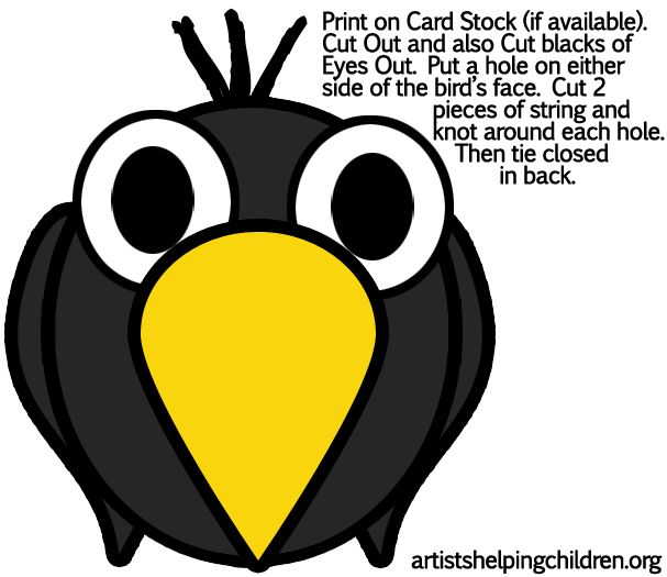 607x525 Masks Clipart Crow