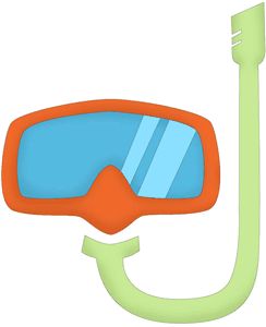244x300 Scuba Mask Clipart