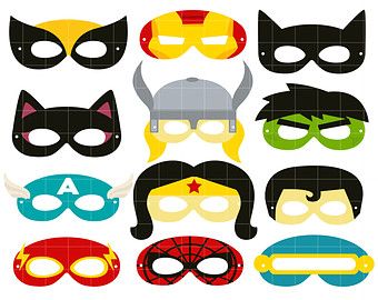 340x270 Superhero Mask Clipart