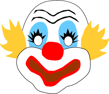 349x300 Clown Face Clipart